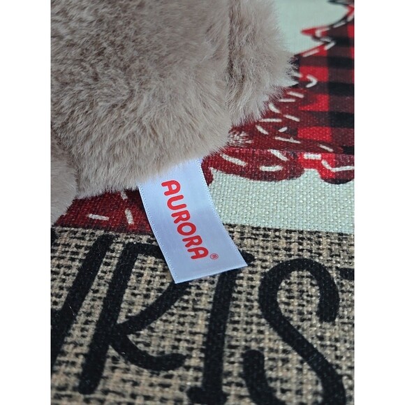 NWT Aurora - Small Taupe Valentine - 6.5" Jolie Bear Heartwarming Stuffed Animal - Picture 7 of 7